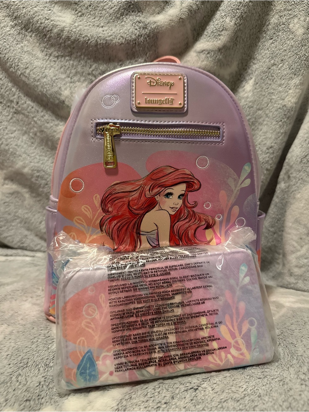 Little Mermaid Ariel Loungefly Mini Backpack & Wallet Set